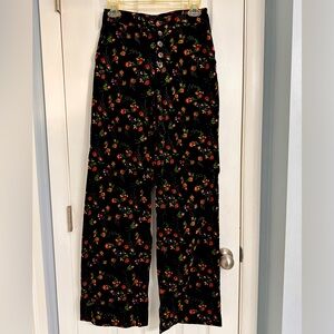 Pilcro by Anthropologie wide leg velvety/corduroy trousers. Size 27 women’s